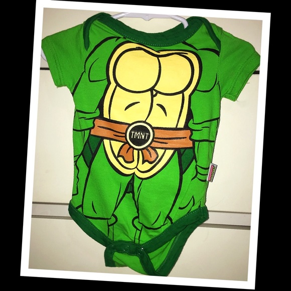 Nickelodeon Other - 💫3/$12💫TMNT 3-6m baby onesie💚EUC💚
